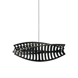 Toru Horizontal Pendant Light: Small + Black