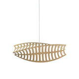 Toru Horizontal Pendant Light: Small + Bamboo