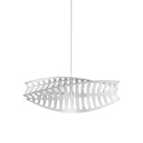 Toru Horizontal Pendant Light: Small + White