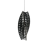 Toru Pendant Light: Vertical + Black + Black