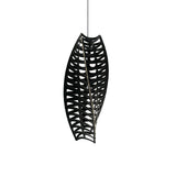 Toru Vertical Pendant Light: Large + Black