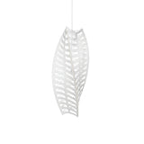 Toru Vertical Pendant Light: Large + White