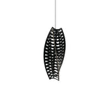 Toru Vertical Pendant Light: Small + Black