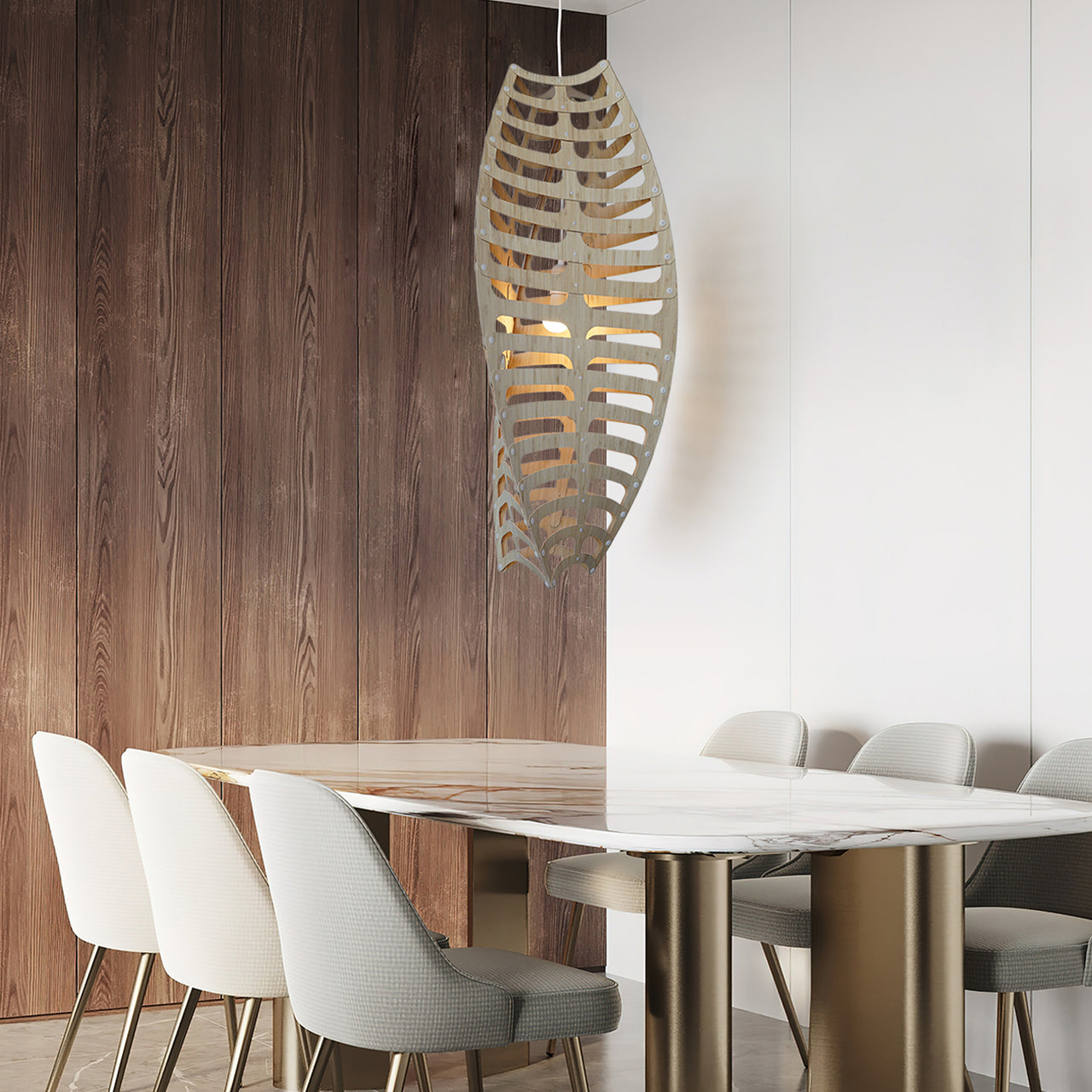 Toru Vertical Pendant Light: Large