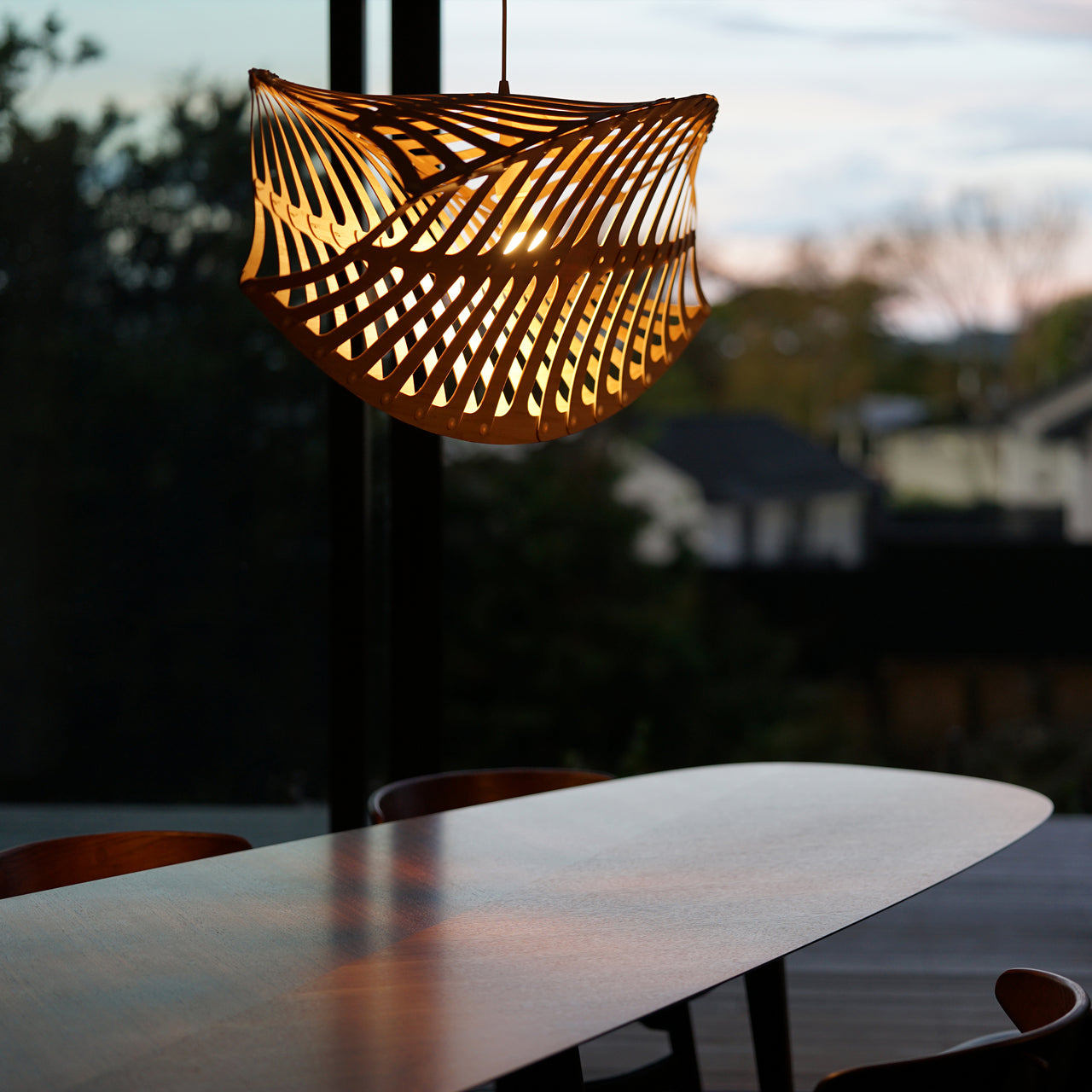 Toru Horizontal Pendant Light: Large + LS