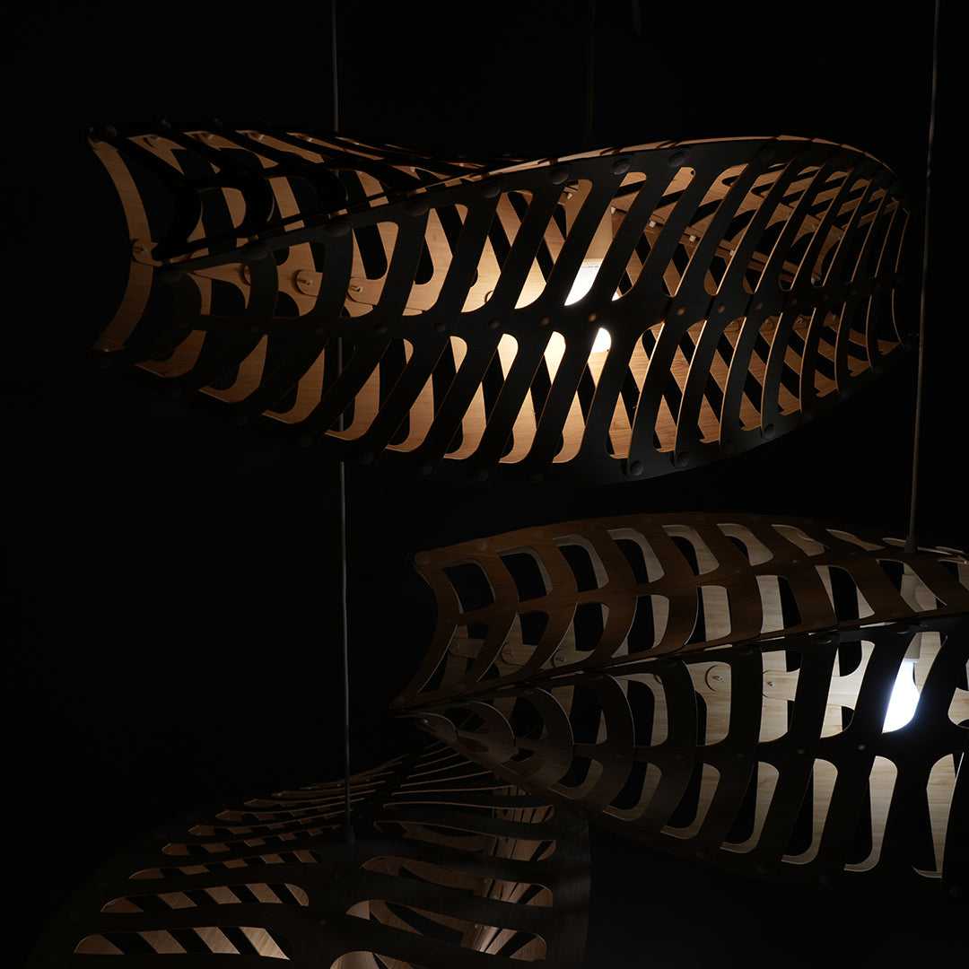 Toru Horizontal Pendant Light: Large + LS