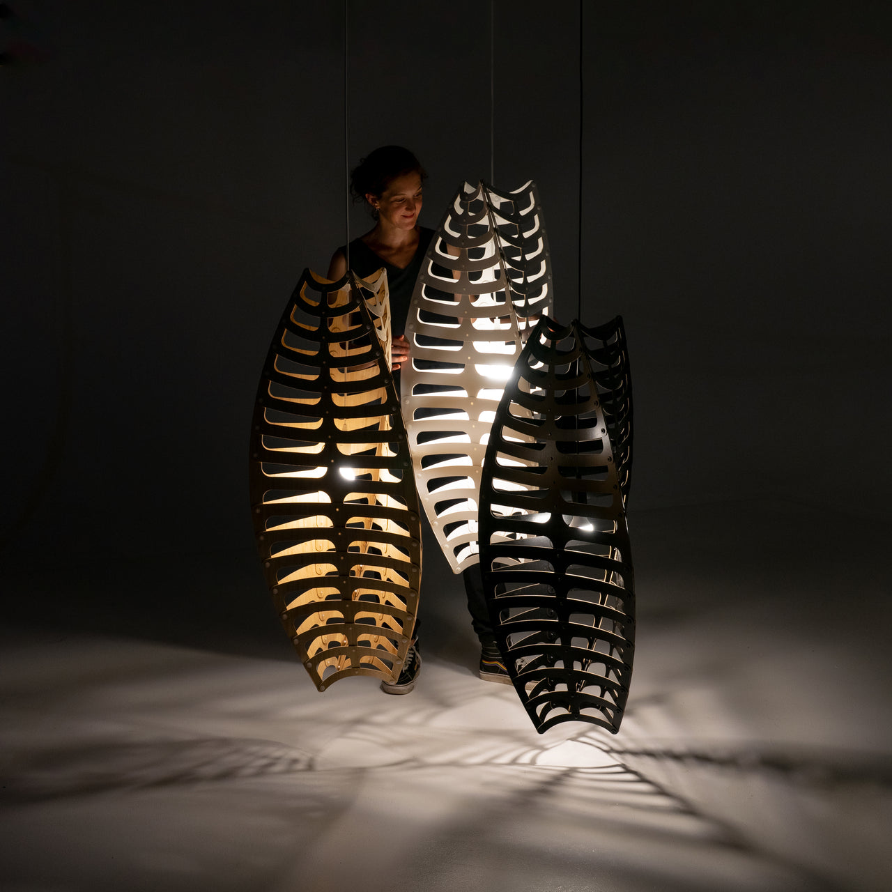 Toru Vertical Pendant Light: Small + LS