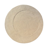 Trace Round Rug: Small + White