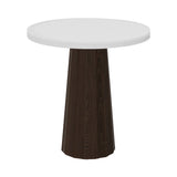 Container Round Table: Extra Small + Bodhi Cover + Traffic White + Cinnamon