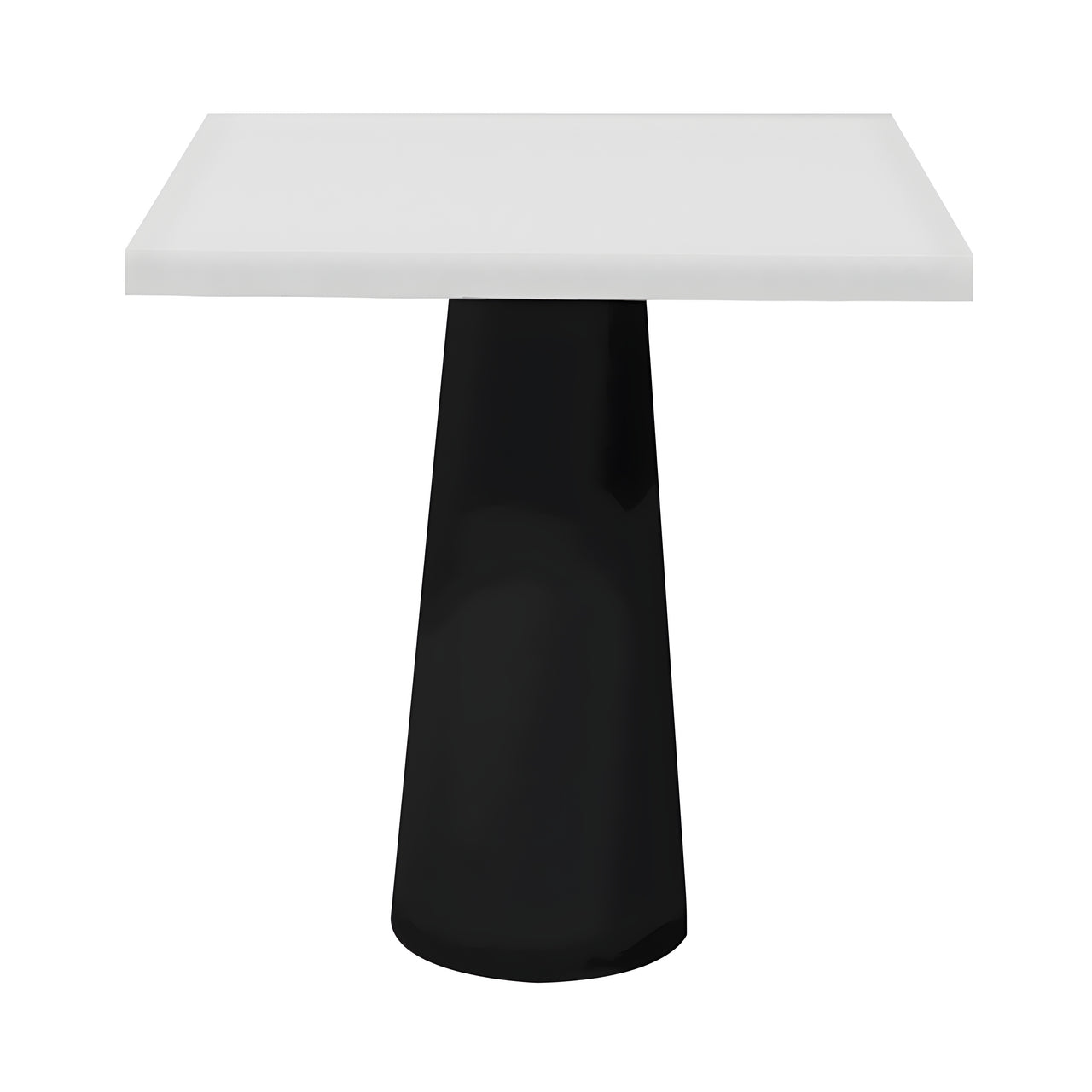 Container Square Table: Small + Traffic White + Black