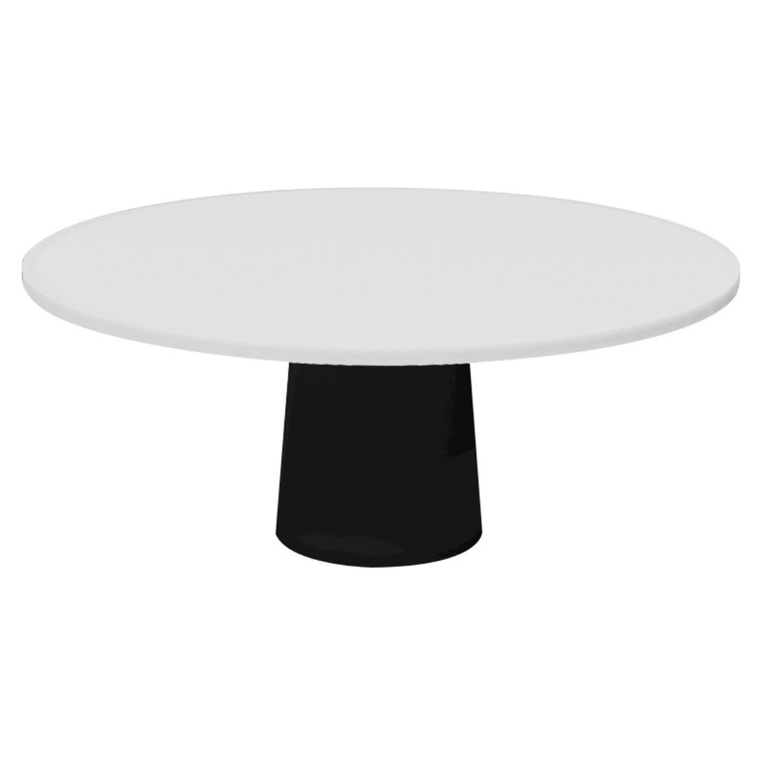 Container Round Table: XXL + Traffic White + Black