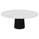 Container Round Table: XXL + Traffic White + Black