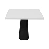 Container Square Table: Large + Traffic White + Black