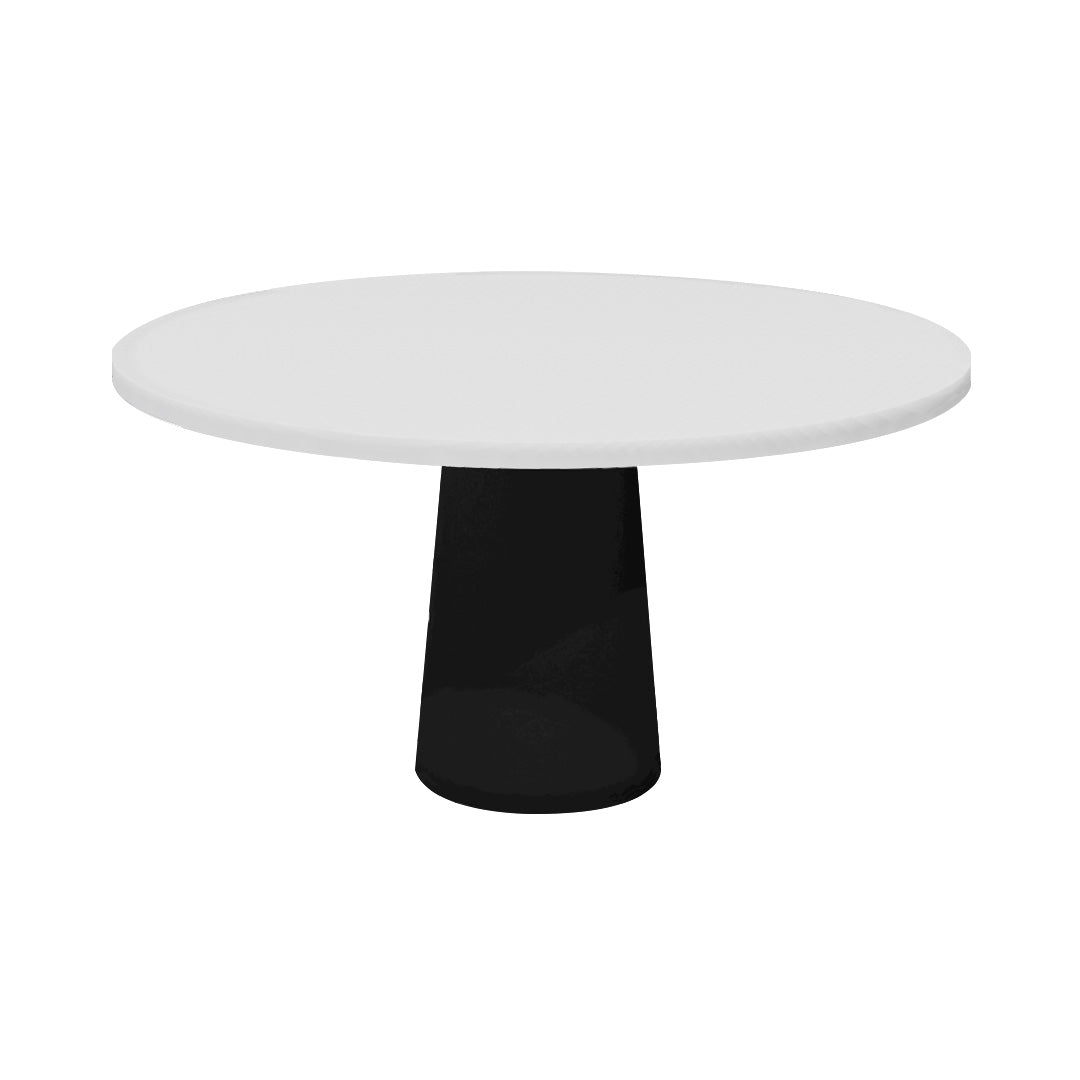 Container Round Table: Large + Traffic White + Black