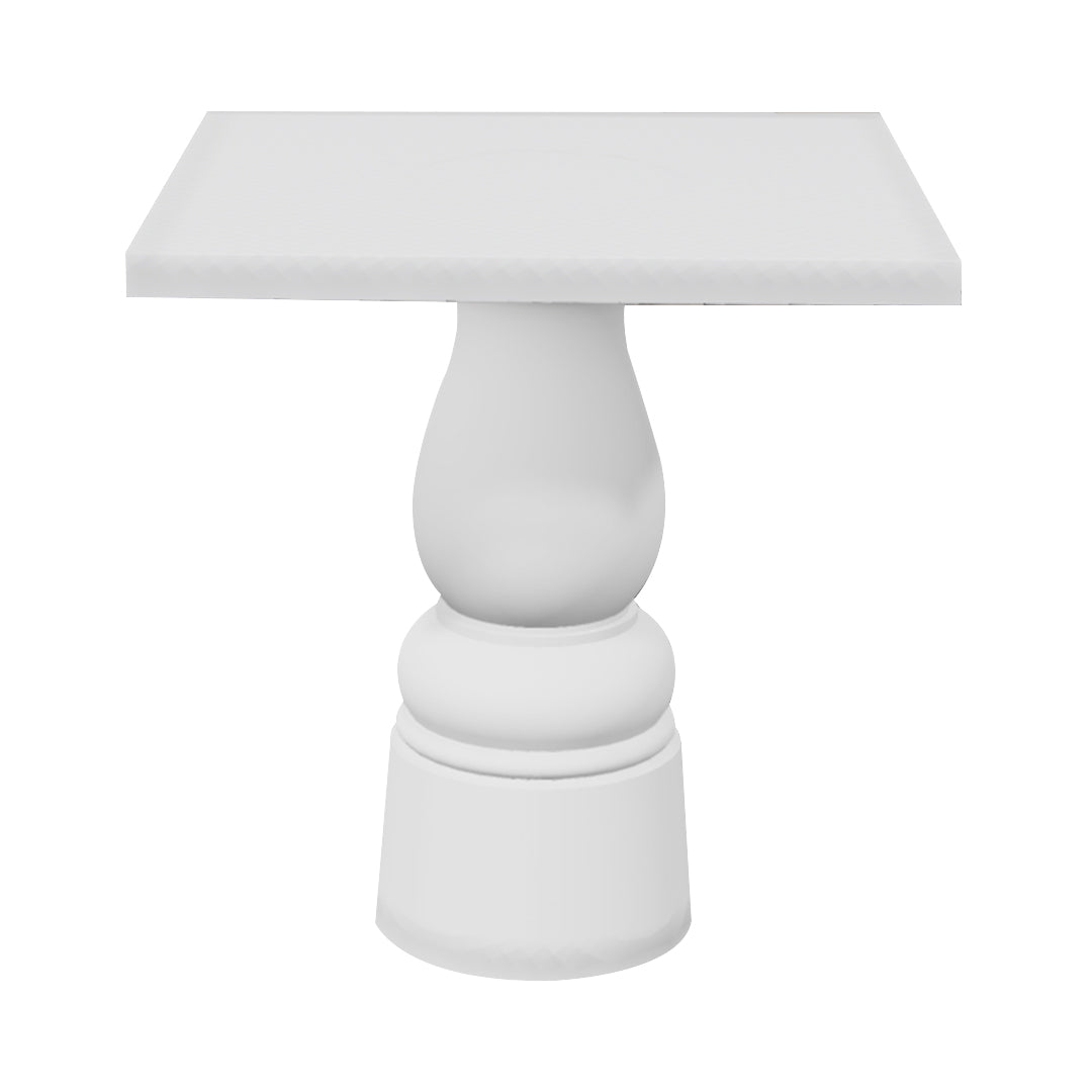 Container Square Table: Small + New Antiques + Traffic White + White