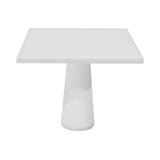 Container Square Table: Large + Traffic White + White