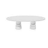 Container Oval Table: Large + New Antiques + Traffic White + White