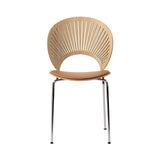 Trinidad Chair: Chrome Base + Seat Upholstered + Oiled Oak