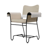 Tropique Dining Chair: Outdoor + With Fringes + Black + Leslie 12