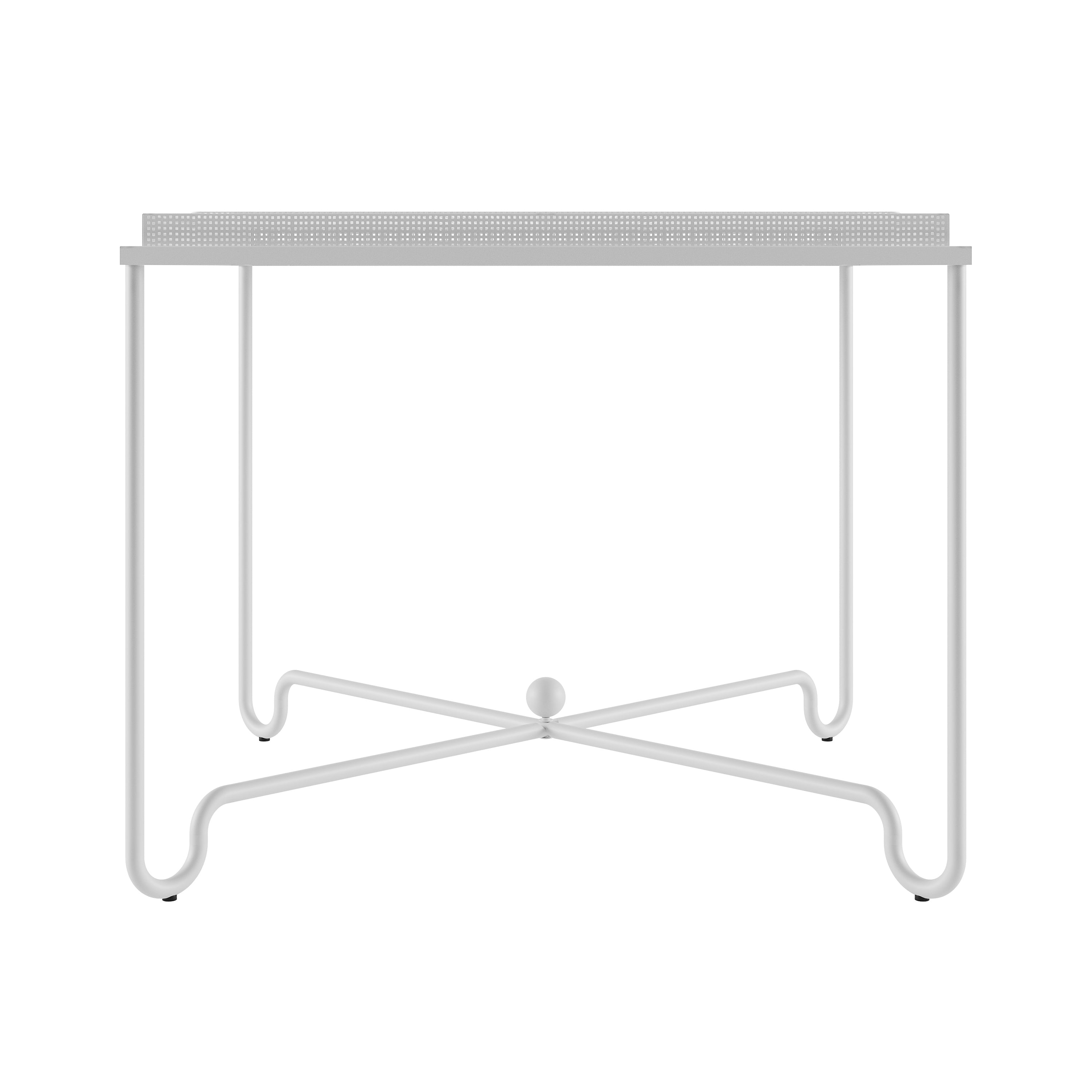 Tropique Dining Table: Outdoor + White Semi Matt
