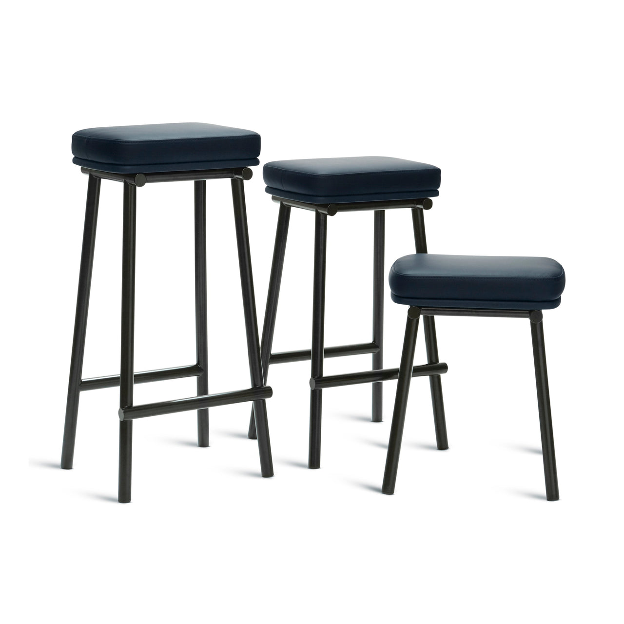 Tubby Tube Bar + Counter Stool: Upholstered