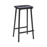 Tubby Tube Bar + Counter Stool: Bar + Navy Blue Ash