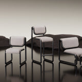 Tube Dining Chair: Upholstered