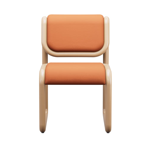 Tube Dining Chair: Upholstered- Quick Ship