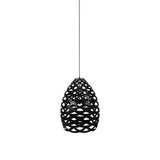 Tūī Pendant Light: Small + Black + Black