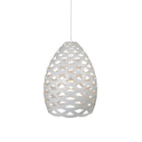 Tūī Pendant Light: Large + White + White