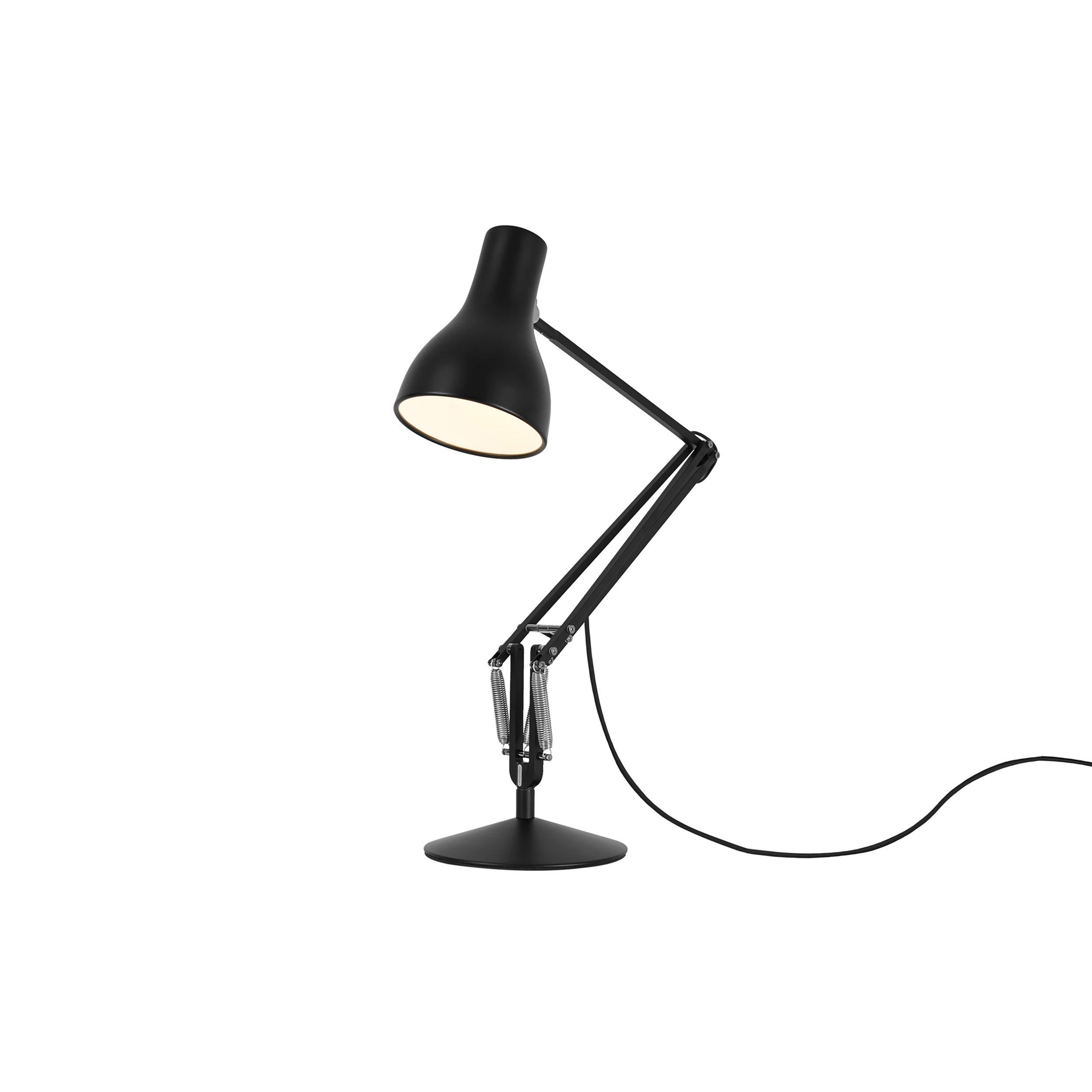 Type 75 Mini Desk Lamp with Insert: Jet Black