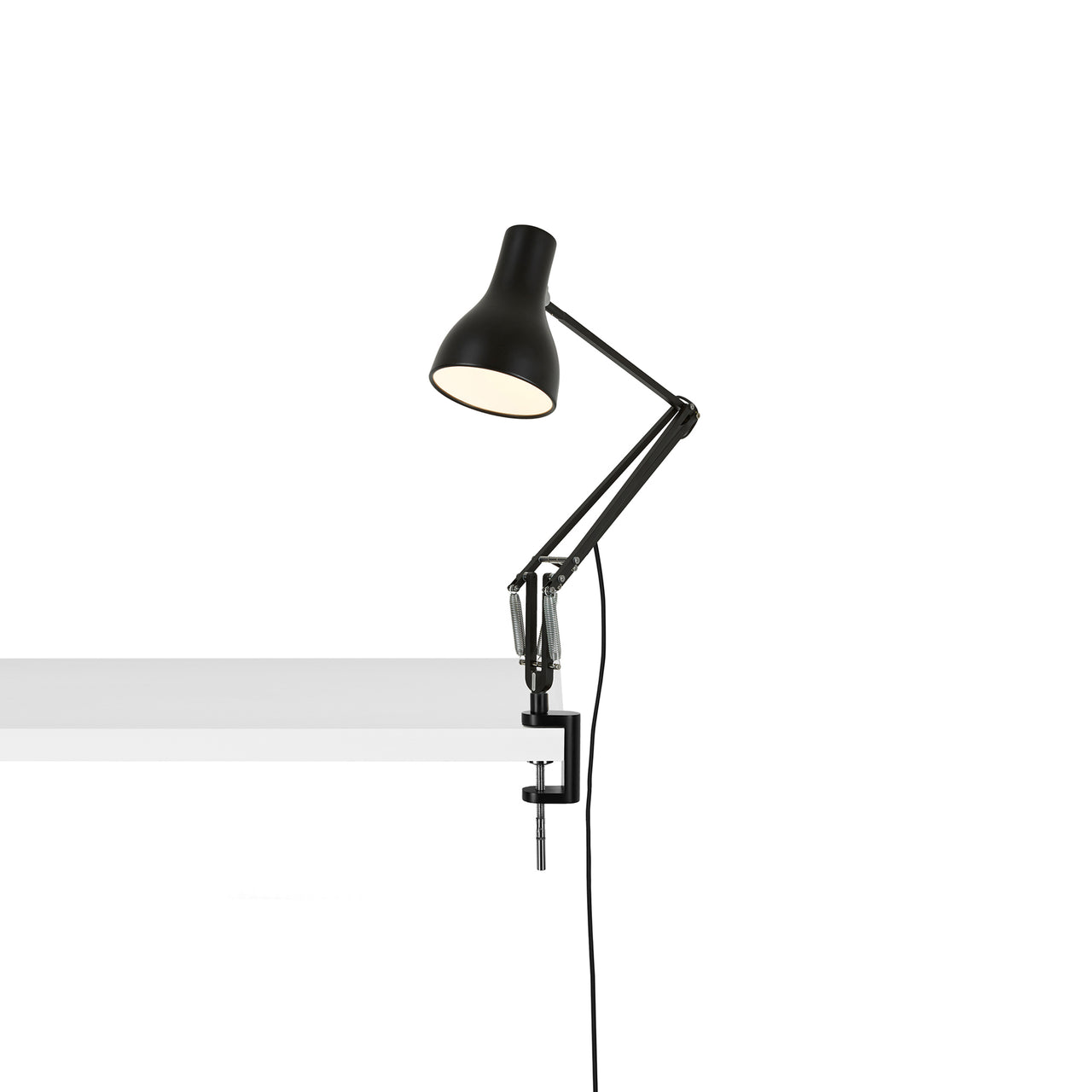 Type 75 Desk Clamp Lamp: Jet Black