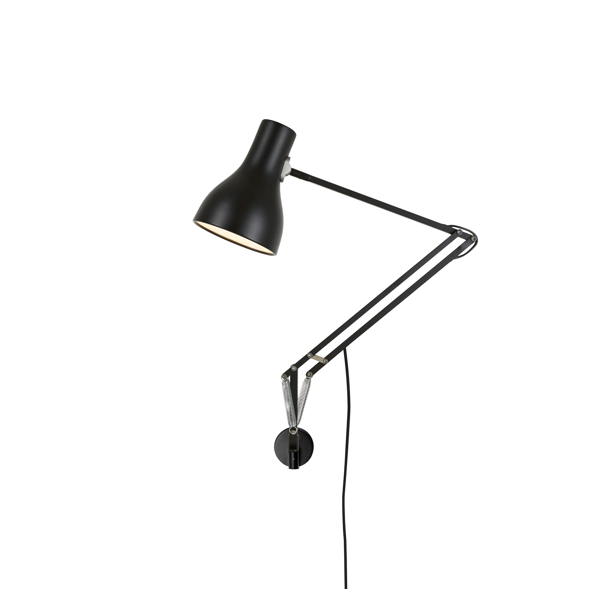 Type 75 Wall Mounted Lamp: Jet Black