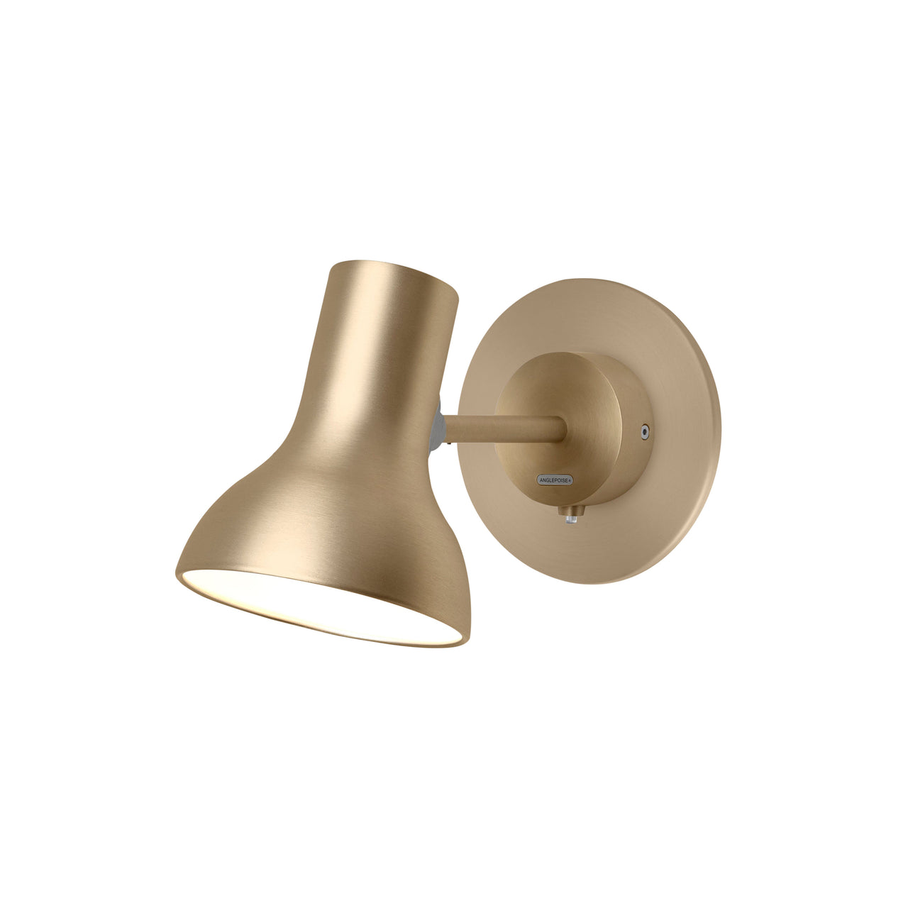 Type 75 Mini Wall Light: Metallic + Satin Anodised + Gold Luster