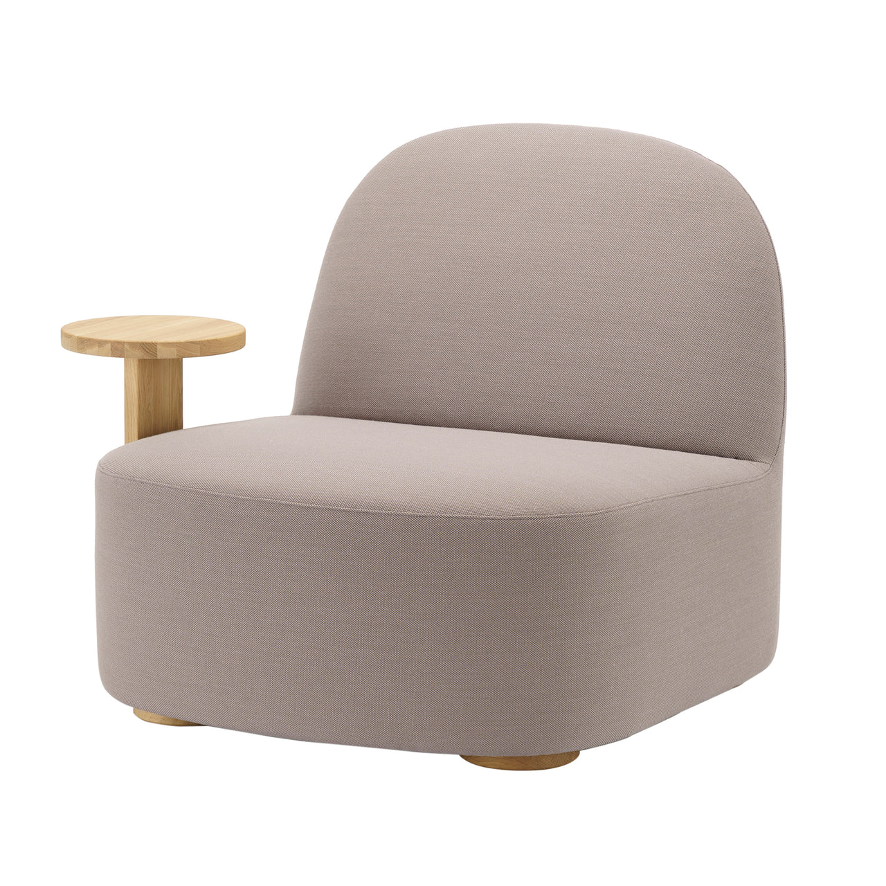 Polar Lounge Chair with Side Table: Right