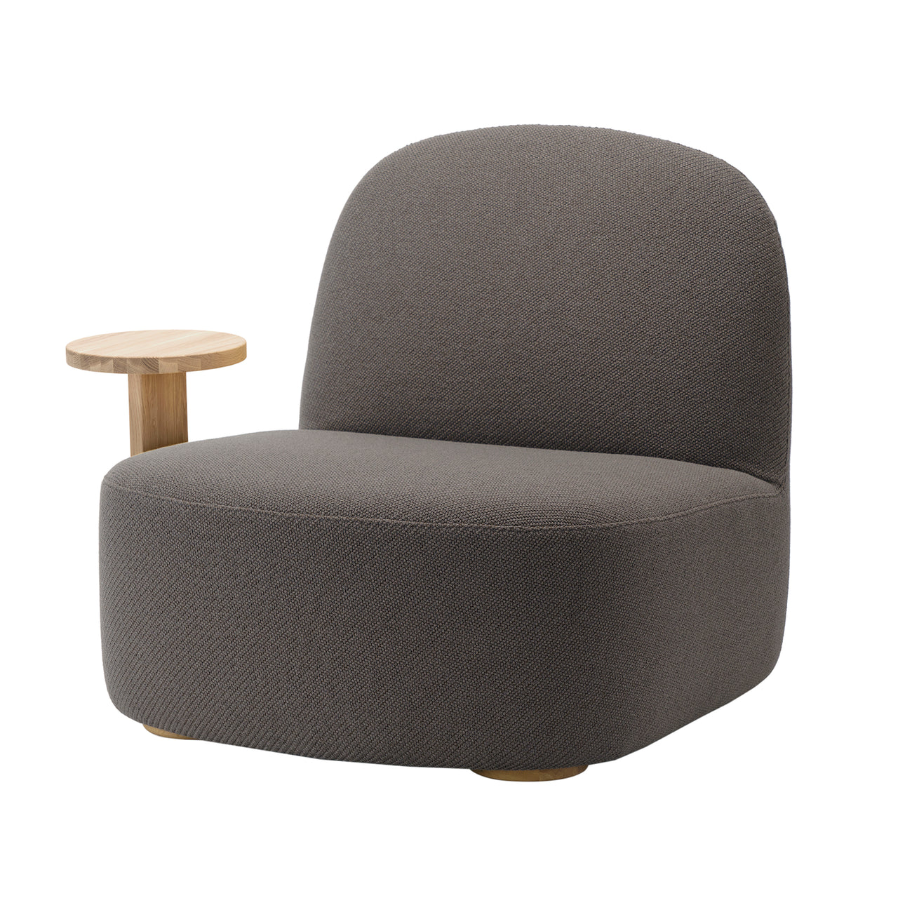 Polar Lounge Chair with Side Table: Right