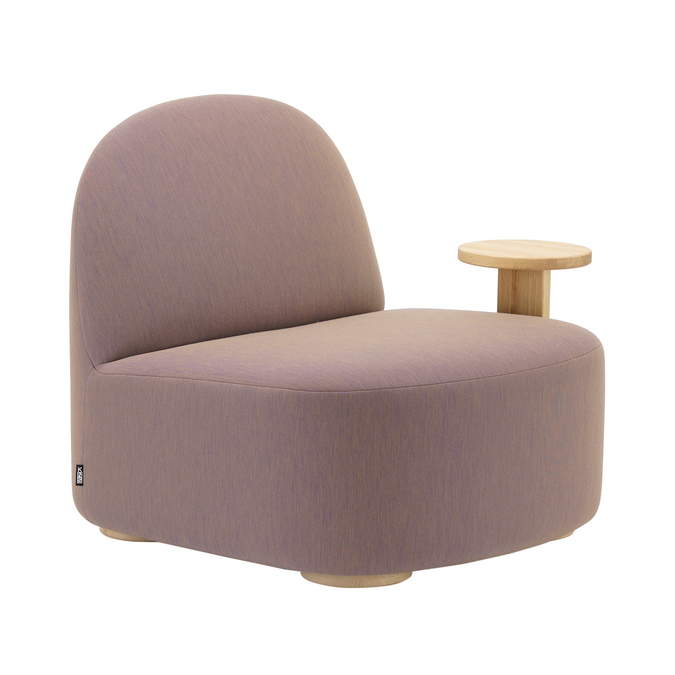 Polar Lounge Chair with Side Table: Left