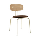 Curious Chair: Brass + With Teddy Brown Cushion