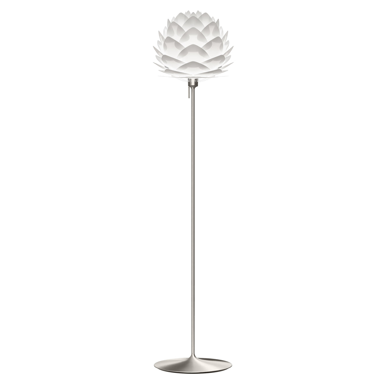 Silvia Champagne Floor Lamp: Medium - 17.7