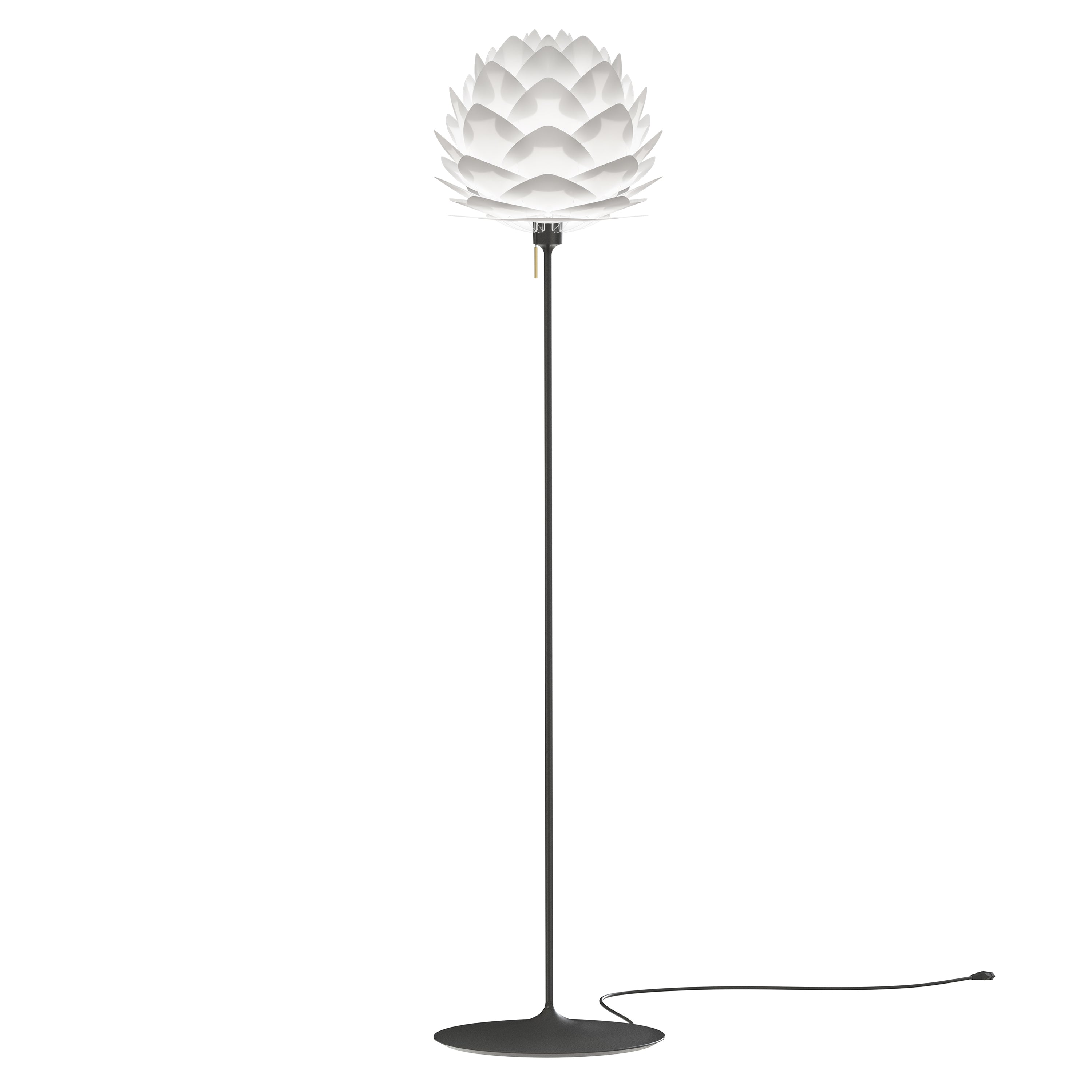 Silvia Champagne Floor Lamp: Medium - 17.7