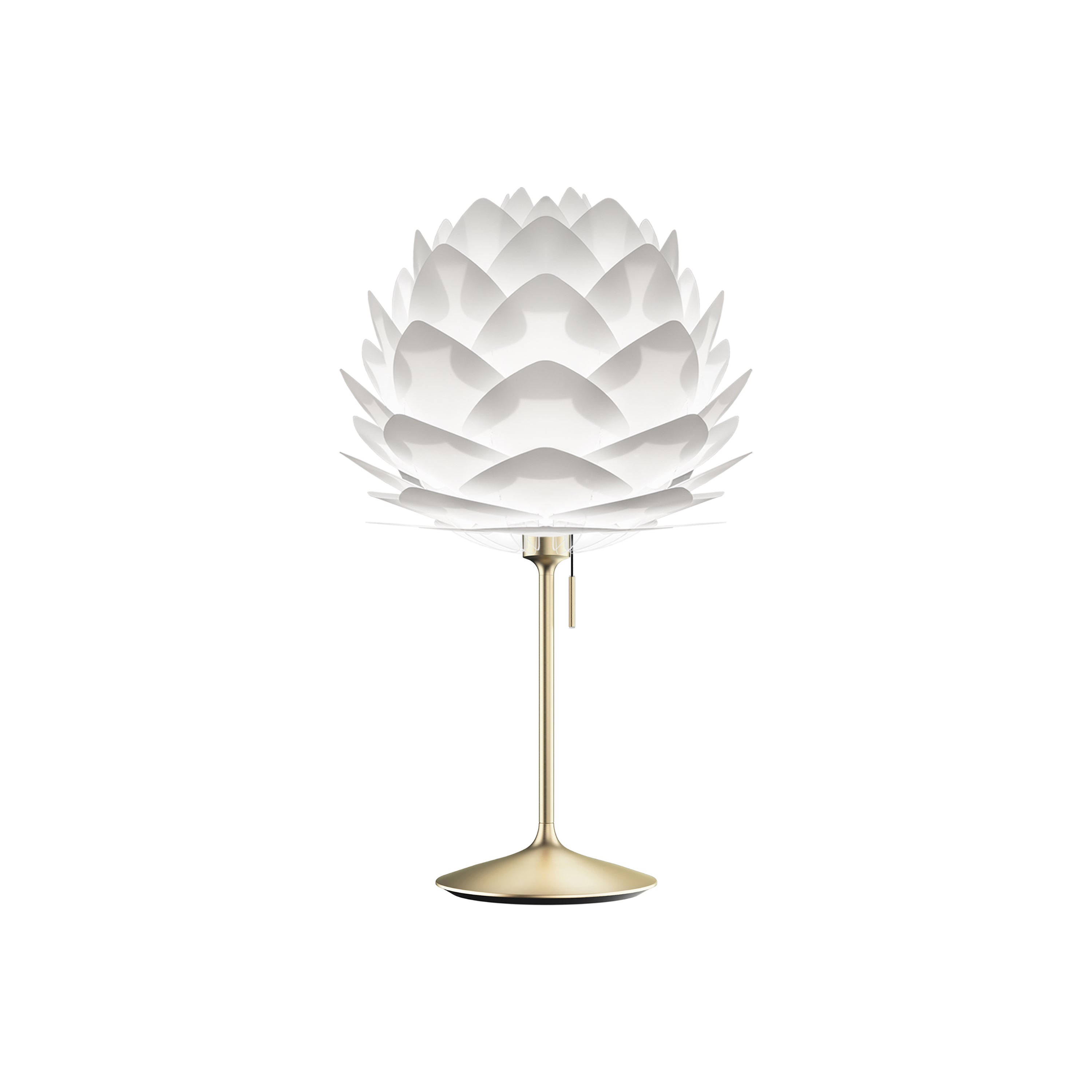 Silvia Champagne Table Lamp: Medium - 17.7