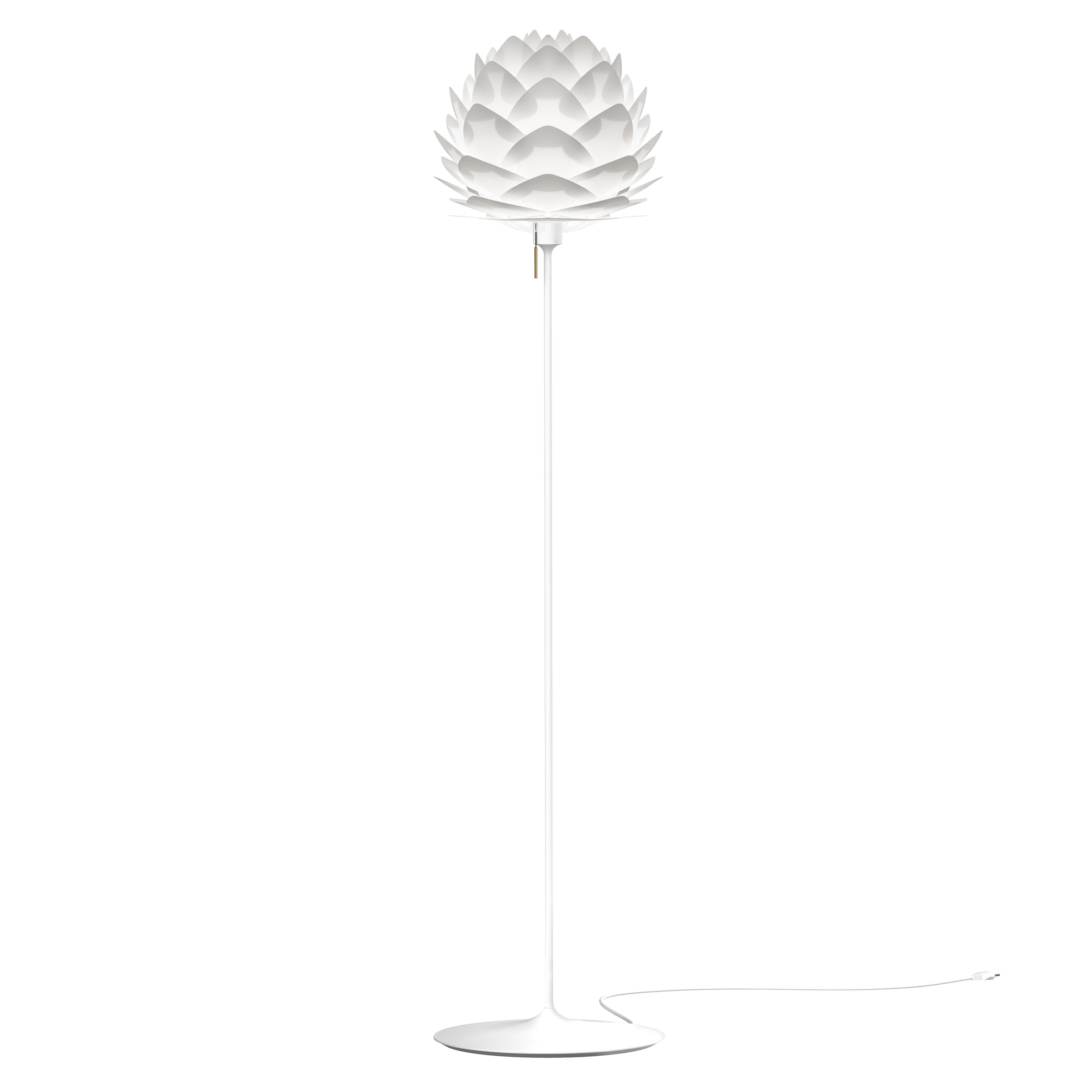 Silvia Champagne Floor Lamp: Medium - 17.7