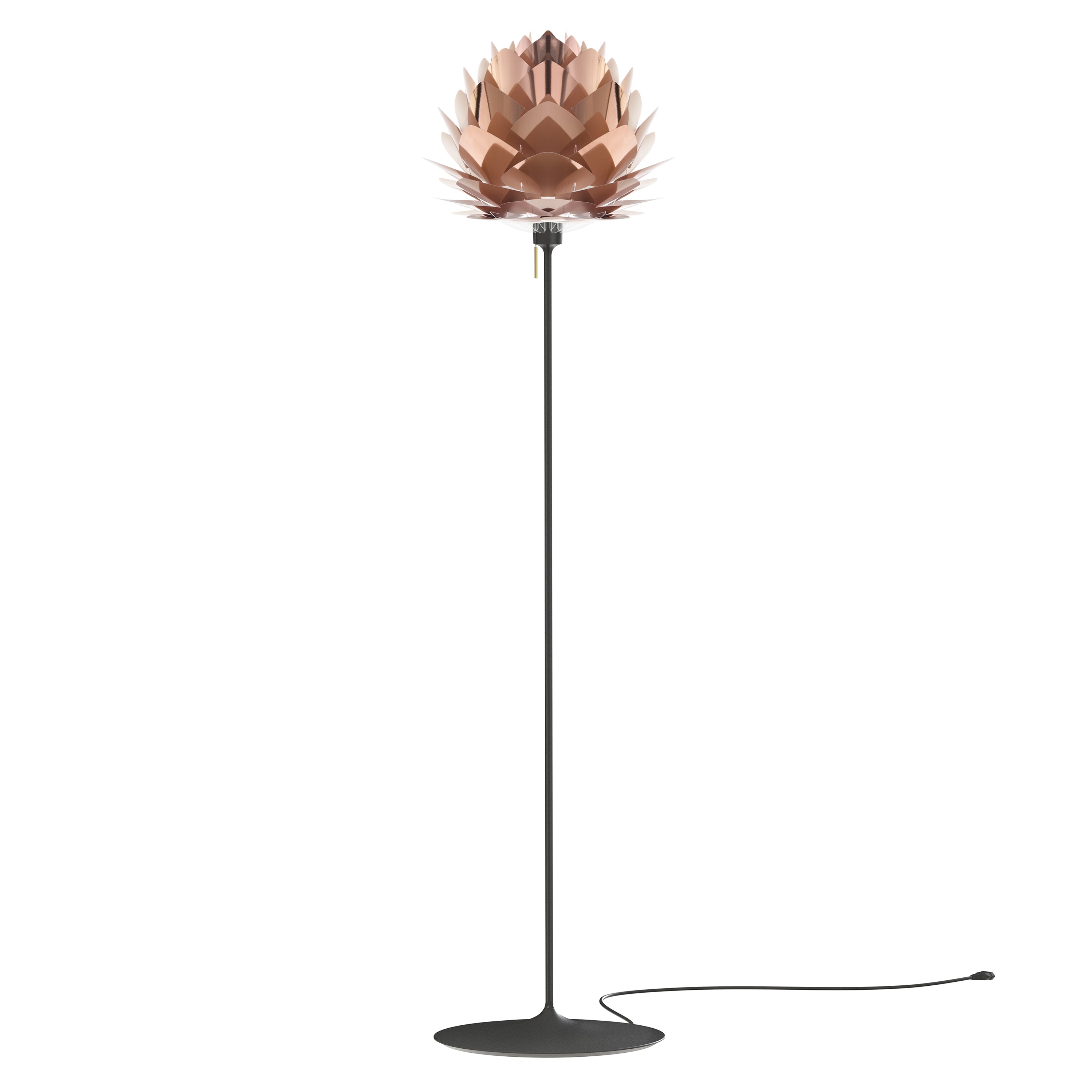 Silvia Champagne Floor Lamp: Medium - 17.7