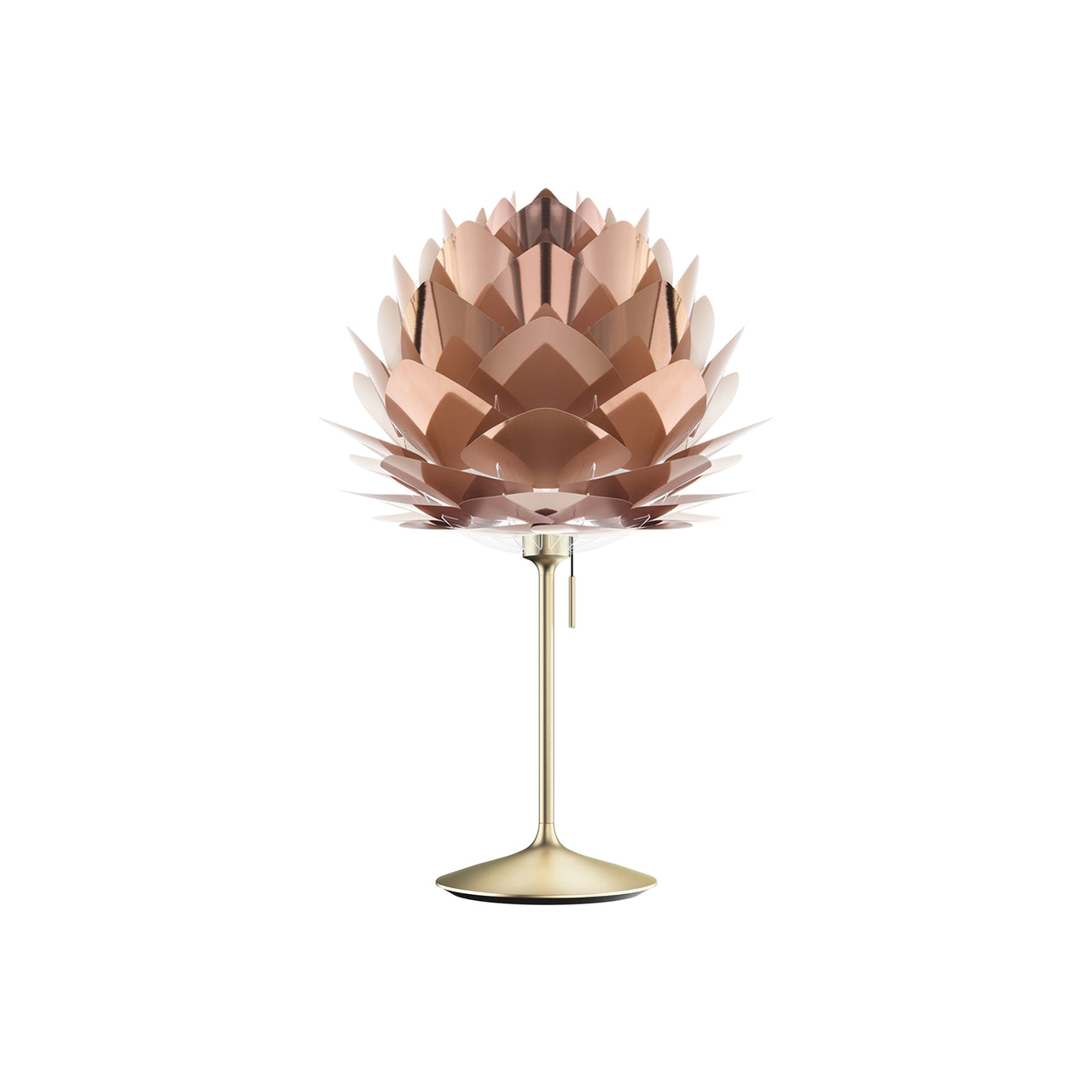 Silvia Champagne Table Lamp: Medium - 17.7