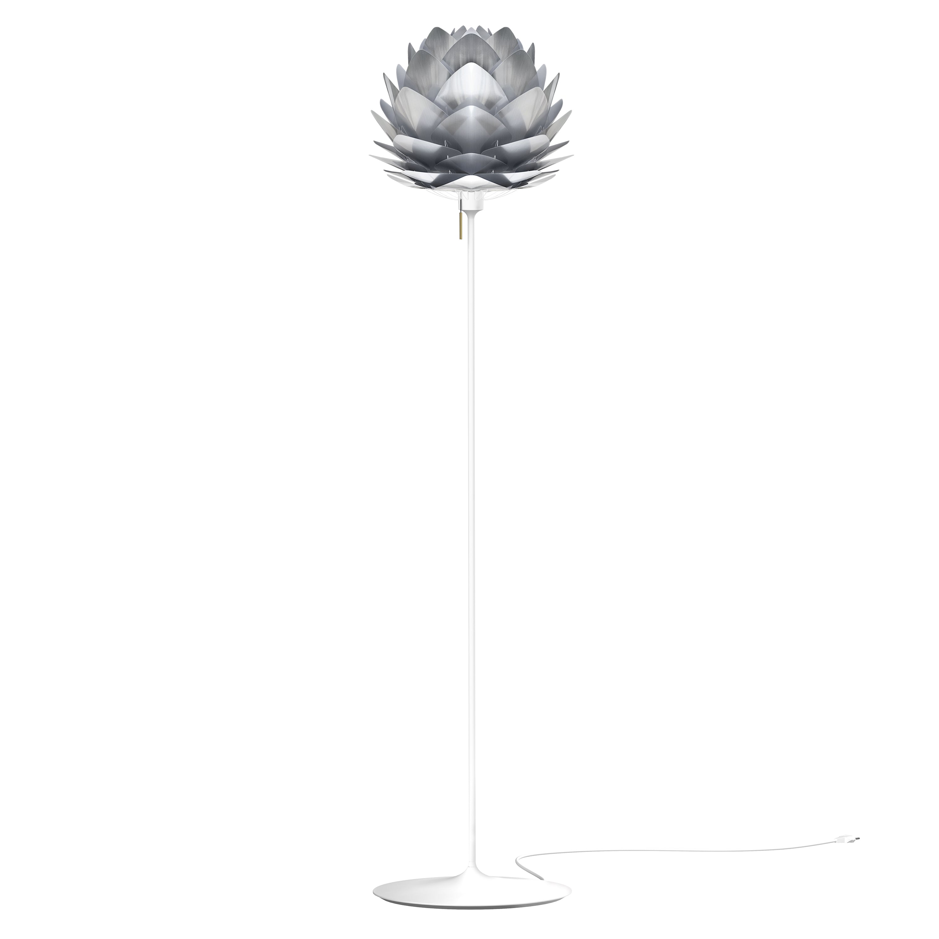 Silvia Champagne Floor Lamp: Medium - 17.7