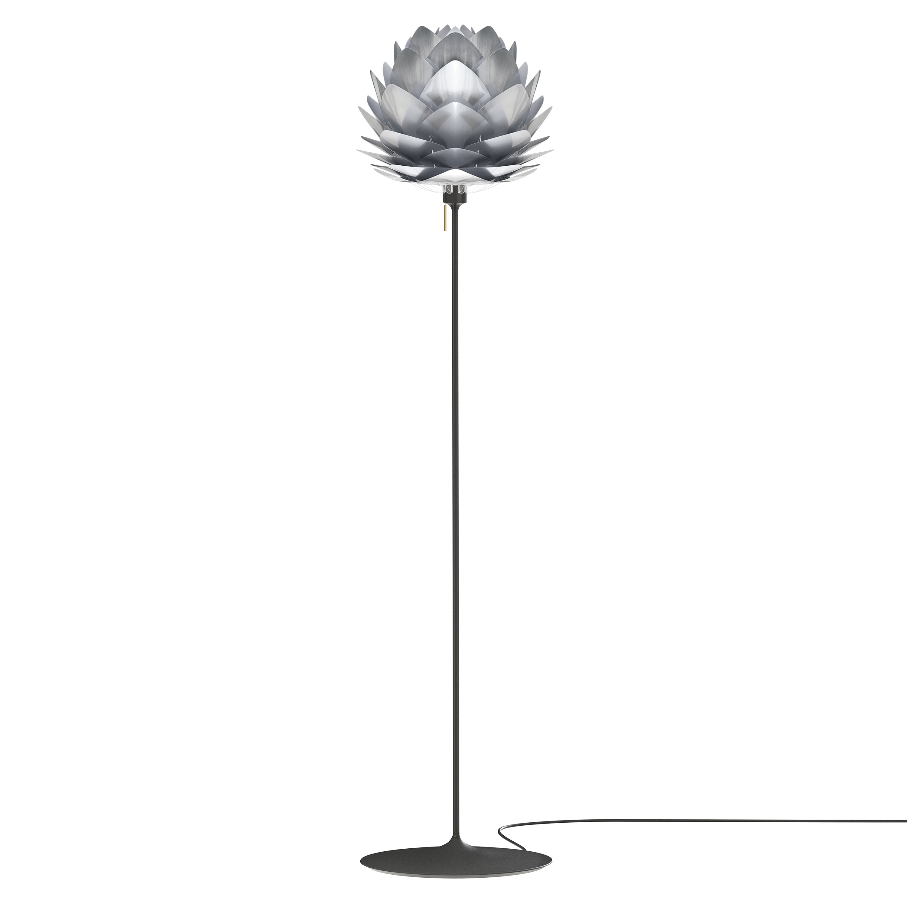 Silvia Champagne Floor Lamp: Medium - 17.7