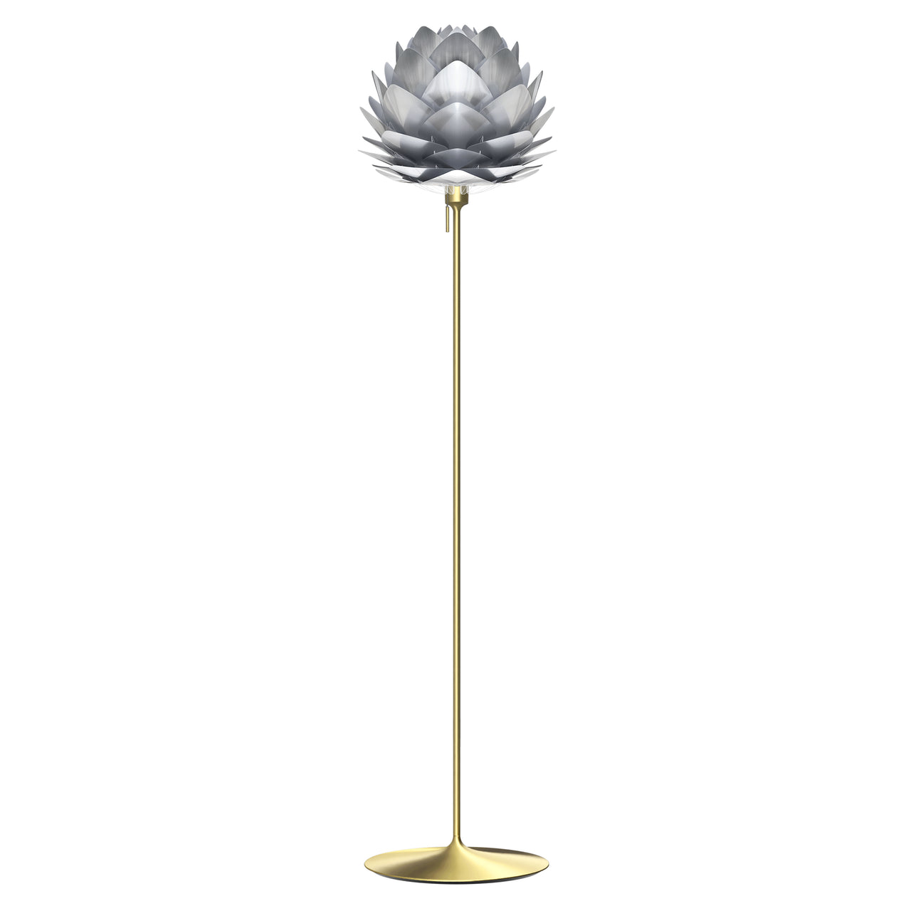 Silvia Champagne Floor Lamp: Medium - 17.7