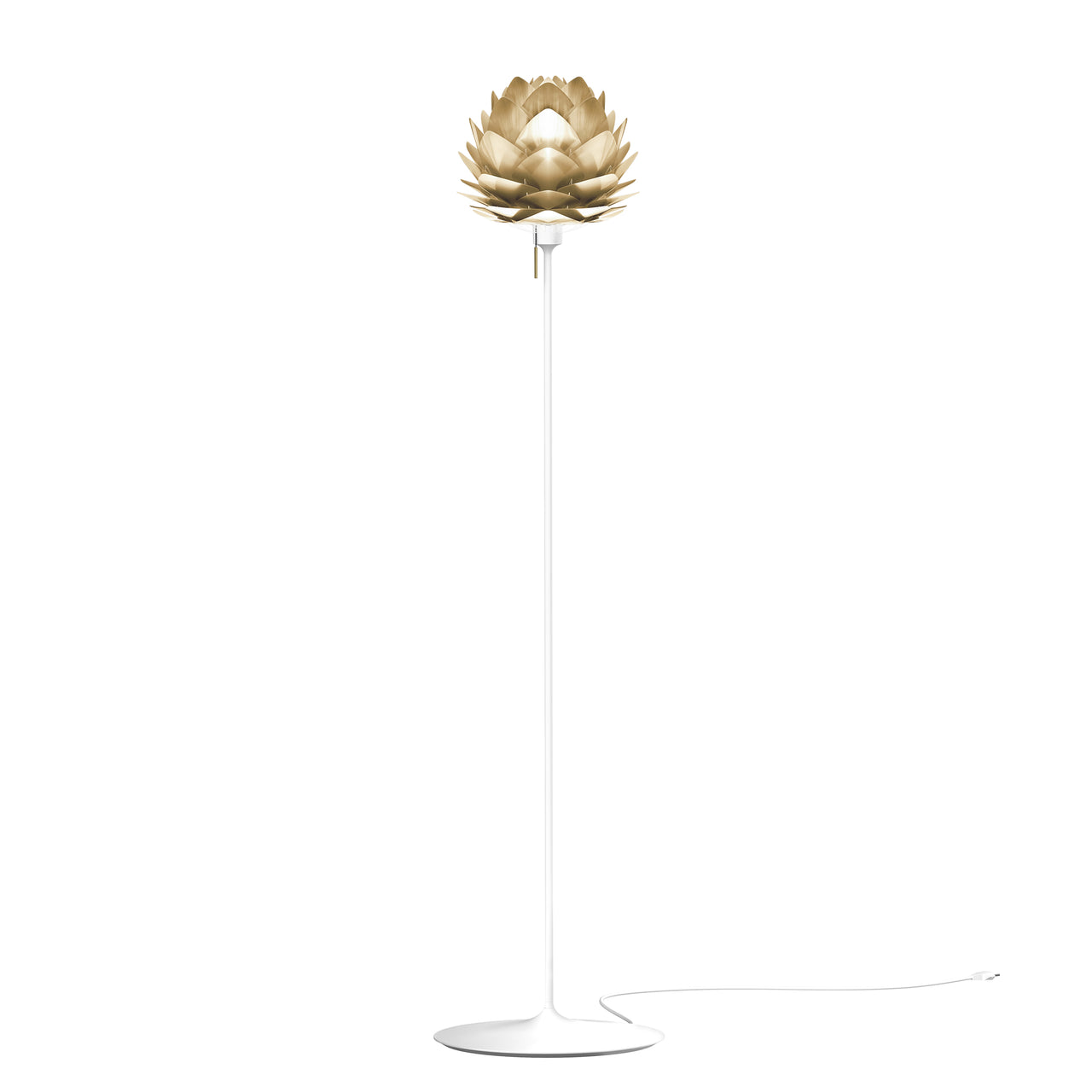 Silvia Champagne Floor Lamp: Mini - 13.4