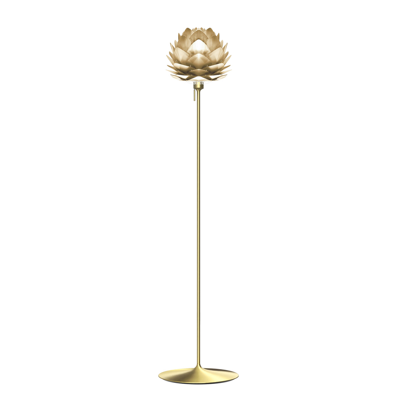 Silvia Champagne Floor Lamp: Mini - 13.4