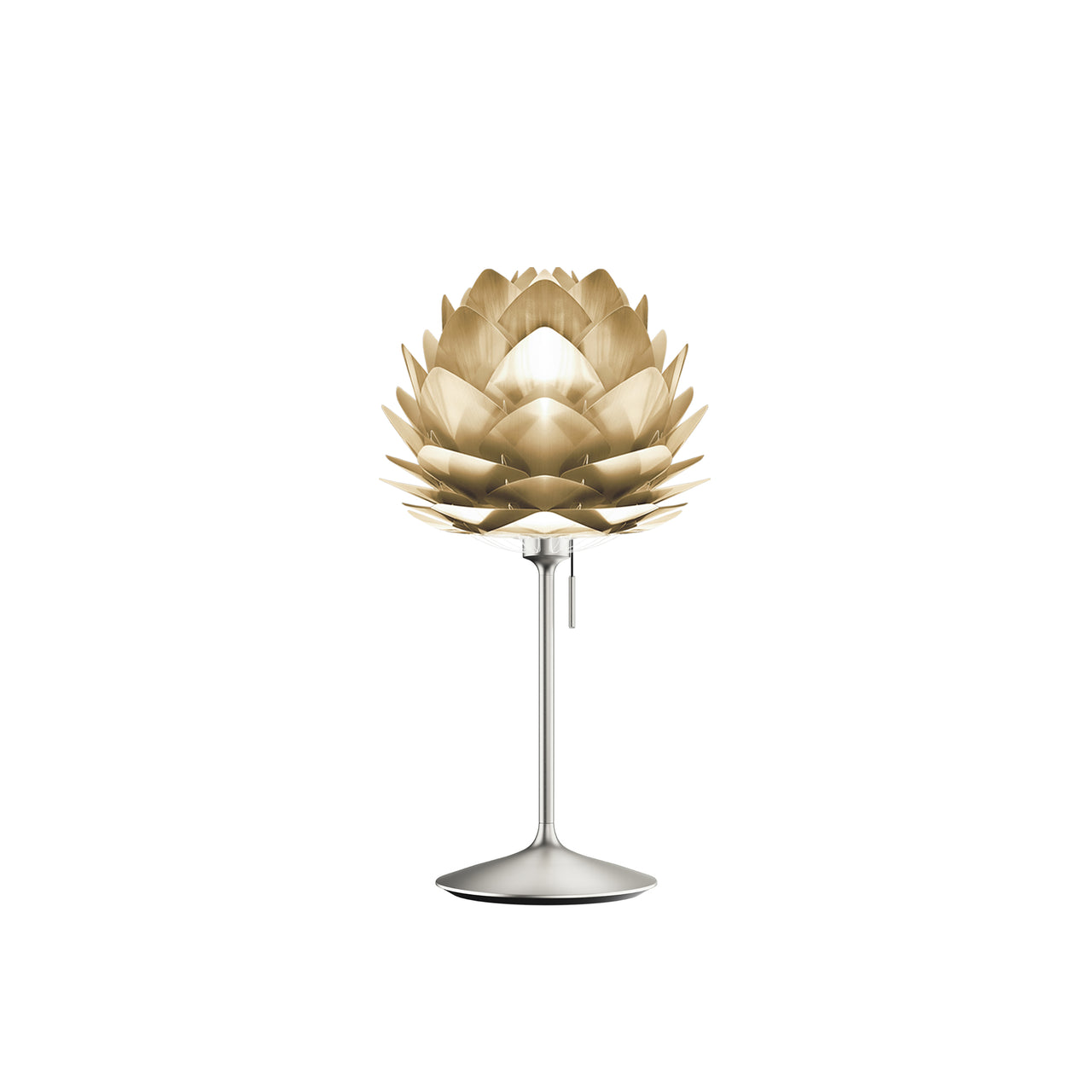 Silvia Champagne Table Lamp: Mini - 13.4